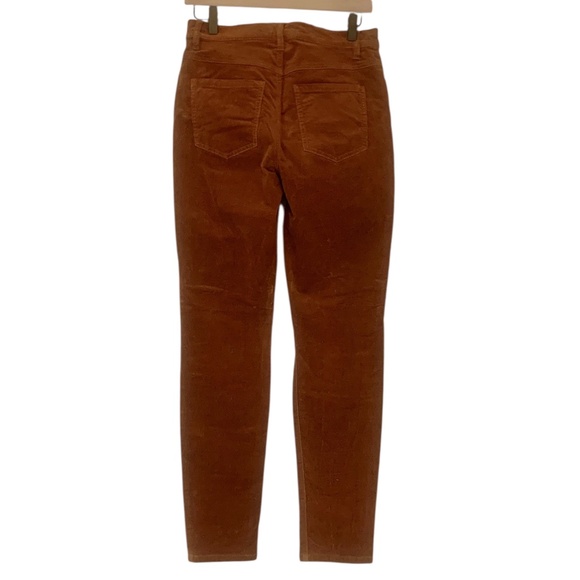 Cabi Corduroy Button-Fly Caramel Rust Brown Skinny Leg Pants 3927 Women's 4 - Picture 6 of 8